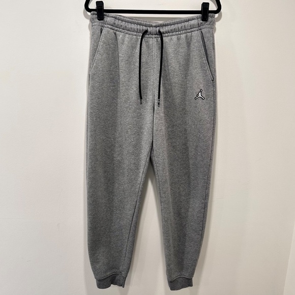 Nike Jordan Essentials Fleece Men's Pants - Carbon Heather - Large - DQ7340-091 - Picture 4 of 14
